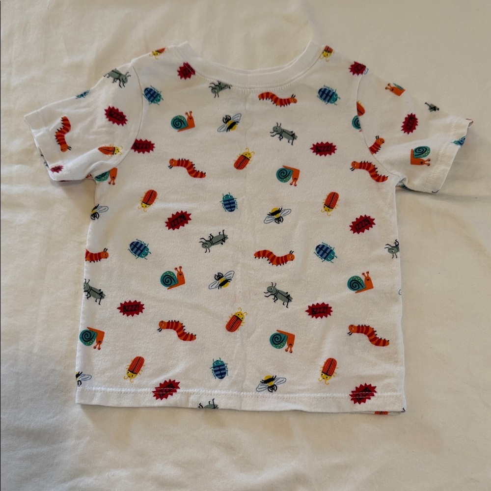 Garanimals White T-Shirt with Colorful Bug Print